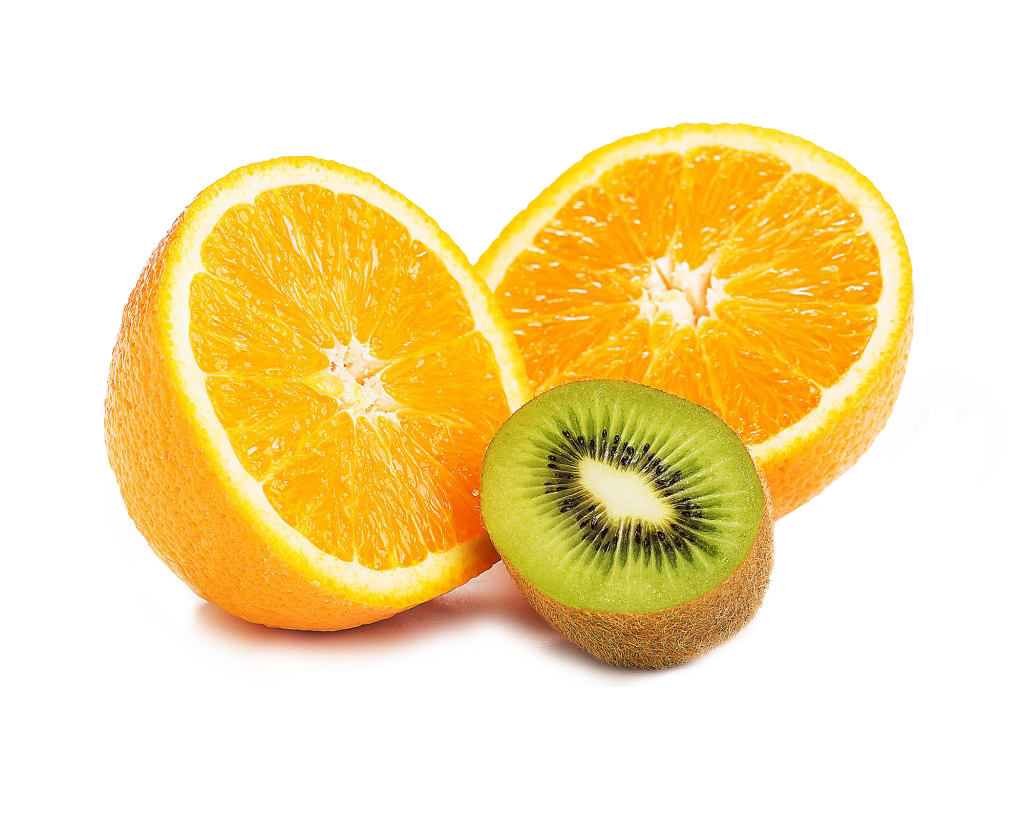 orange and kiwi