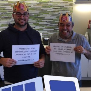 Fruit Guys customers wearing fruit crown