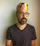 Fruit Guys customers wearing fruit crown