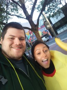 The FruitGuys Banana Costume selfie