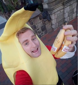 The FruitGuys Banana Costume selfie